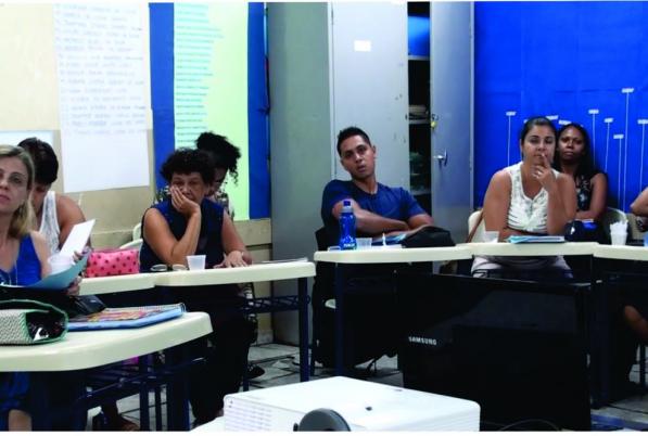 Envolvimento da secretaria, de educadores e de voluntários em Cajamar